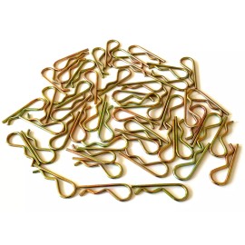 GOLIATH INDUSTRIAL TOOL 50 GOLIATH INDUSTRIAL 3/16" X 4" R PIN HAIR PINS HITCH CLIPS RP316 TRACTOR 5MM