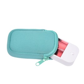 Paradise Curated Neoprene Zippered Pouch with Clip Hook, Compatible with Touchland Hand Sanitizer Spray (Blue Lagoon)