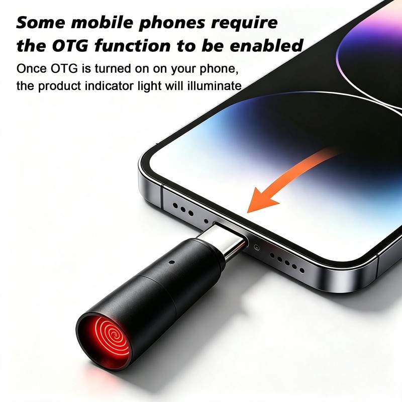 USB-C Smartphones Electric Lighter, Plug Play Windproof Igniter