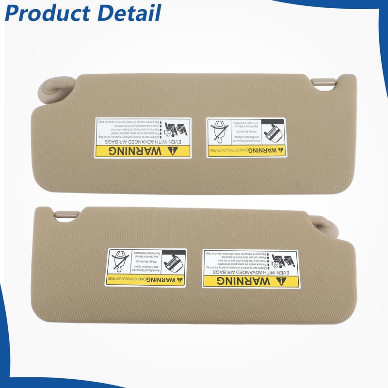 WFLNHB Sun Visor Driver Side and Passenger Side with Mirror