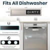 Dishwasher Clean Dirty Sign-Stainless Steel Clean Dirty Magnet for Dishwasher
