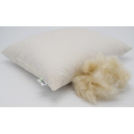 Standard Organic Kapok Pillow - 20" x 26" - Organic Cotton Zippered Shell - Made in USA by Bean Products