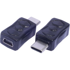 Mini USB to USB C Adapter, Converter for Tablets Phones Male Adapter Support Data Transfer 5V2A Charging Adapter Mini USB Female To Type C Male Adapter For Smartphones Tablets Phones Adapters