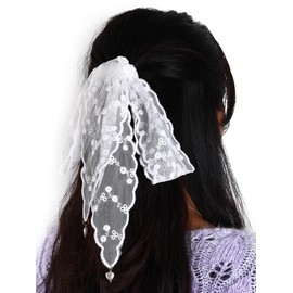 Hair Accessories, Lace, Cute, Flower Pattern, Hair Ornament, Stylish, Pearl, Lace, Ribbon, Hair Band, Korean Forest Girl, Scarf, Sweet, Princess Style, Hair Arrangement, Wedding Ceremony, Graduation