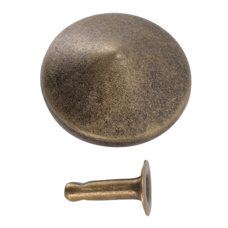 100 Sets Mushroom Rivets Stud 22mm DIY Iron Cone Spikes