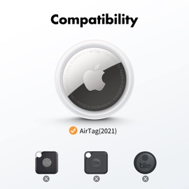 UNBREAKcable 360° Protective Case for AirTag, 4-Pack AirTag Holder with Strap [Fit Tightly Design] [Easy to Install] [Hold Air Tag Securely] Keychain for AirTag TPU Case with Nylon Strap(Black&Blue)