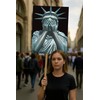 No Kings In America Protest Sign, Anti-Trump Resistance, Political Activist