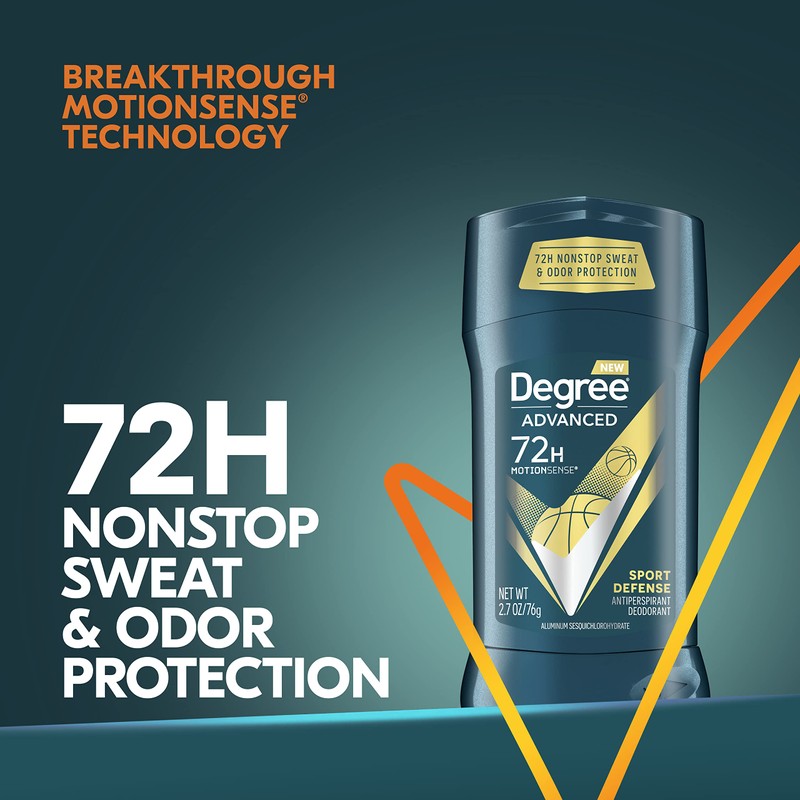 Degree Advanced Protection Antiperspirant Deodorant Sport Defense 4 count 72-Hour