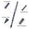 EYEYE Black Rollerball Pens 1.0mm, 25 Pack Roller Ball Pen