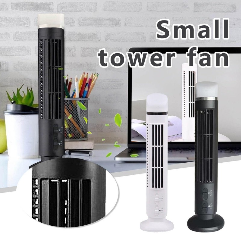 Oscillating Tower Fan, Bladeless Fan, Quiet Office Fan with 90