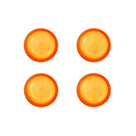 Locator Genuine Original Replacement Male Retention Inserts Caps, Extended Range, Orange 2.0 lbs (4-Pack)