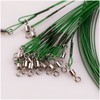 Freefisher 20x Steel Leader with Swivel and Snap 70 cm/30