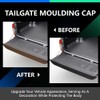 G-PLUS Tailgate Flexible Step Trim Molding & Release Button, Black