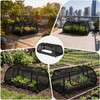 QwayHome 2Pack Garden Covers for Raised Beds, Pop Up Mesh