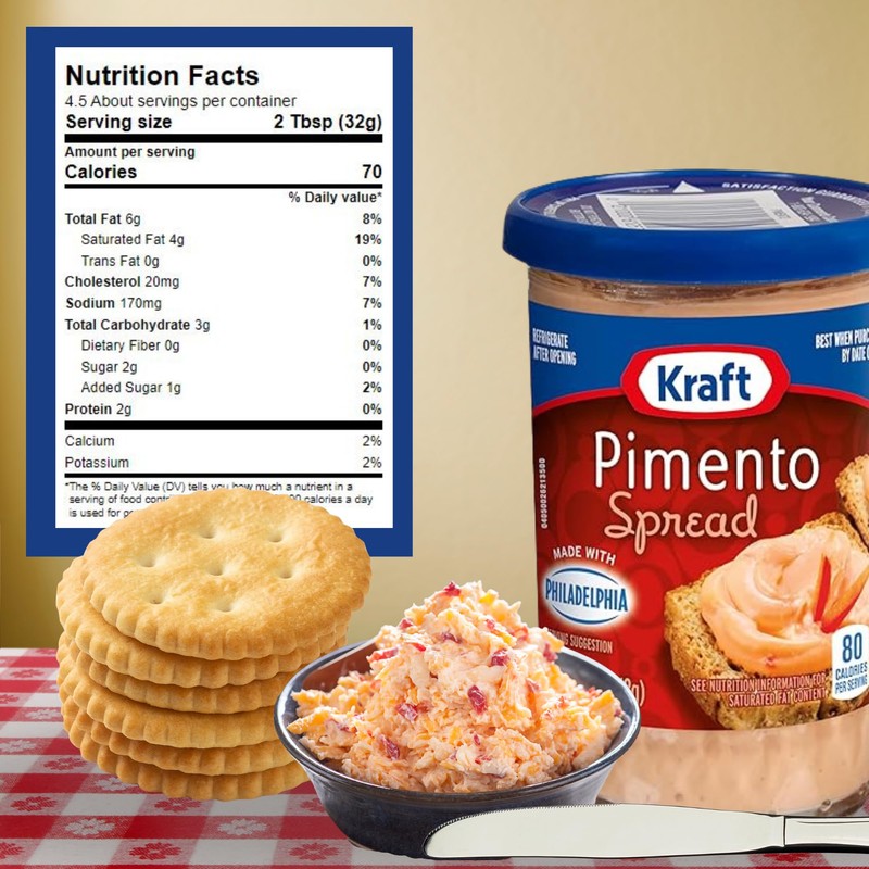 Pimento Cheese Spread Bundle by Snack Mode. Includes Two Kraft