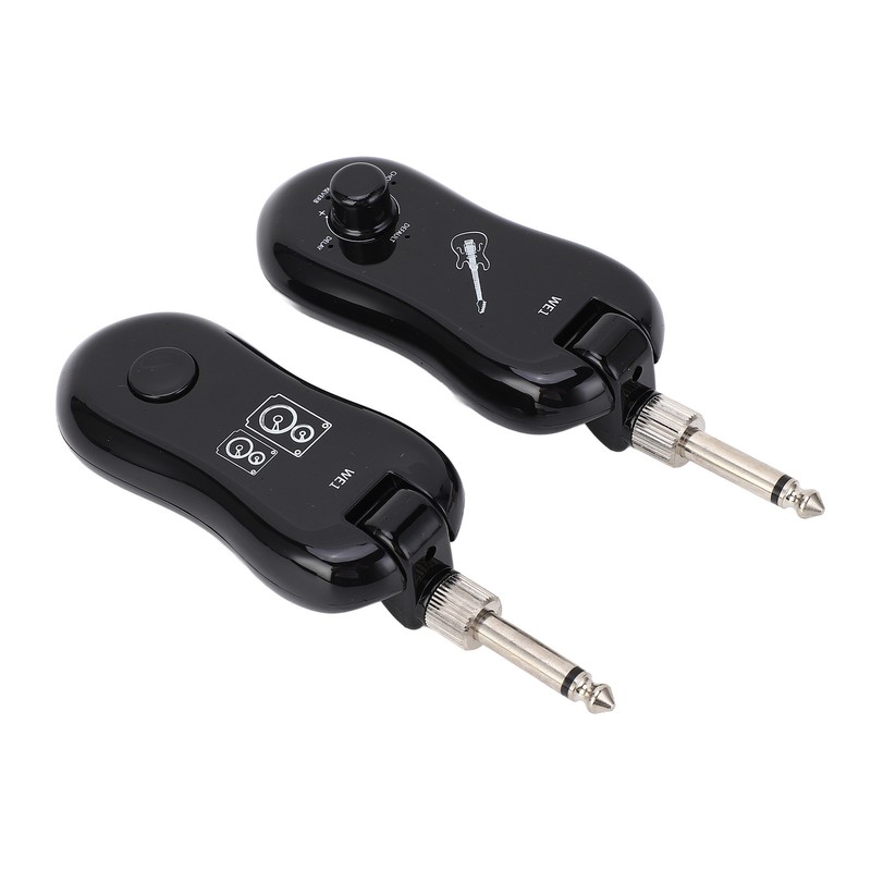 Black Guitar Wireless Transmitter Receiver Kit with Reverberation Type C