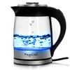 MegaChef 1.8Lt. Glass Body and Stainless Steel Electric Tea Kettle