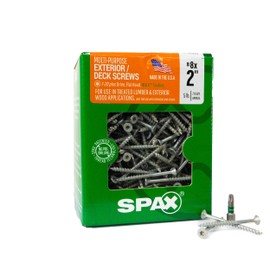 SPAX #8 x 2 Exterior Flat Head Deck Wood Screws Construction Torx T-Star Plus (770 EA) 5 LB Bit Included Rust Resistant