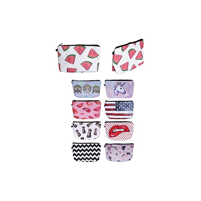 Scarlet Health Beauty Cosmetic Bag for Handbag and Travel Toiletry