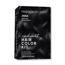 Madison Reed Radiant Hair Color Kit | 2NNA Darkest Cool Black with Ash Undertones (Pescara Black) for 100% Gray Hair Coverage | Dimensional Permanent Hair Dye | PPD-Free & Ammonia-Free | 1 Pack
