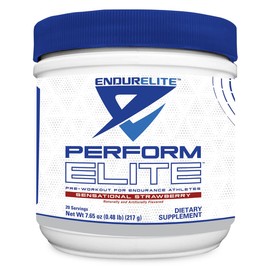 EndurElite Perform Elite- Pre Workout Powder Supplement- Pre-Workout for Endurance Athletes- 20 Servings- Sensational Strawberry
