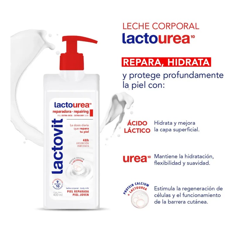 Crema Corporal Lactovit 400ml Lactourea Nutrireparadora