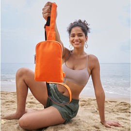 INICAT Nylon Small Crossbody Bags for Women 1L Sling Bag for Men Shoulder Bag Fanny Pack Travel Essentials(Grey)