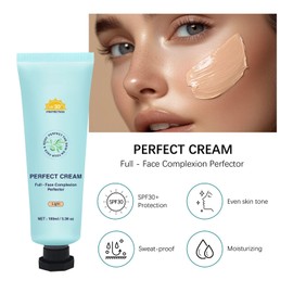 Tinted Sunscreen for Face SPF30+ 100ml Each - Full - Face Complexion Perfector - Sweat - Proof & Moisturizing (Light)