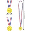 Gold Award Medals with Neck Ribbons, 30Pcs Gold Plastic Winner