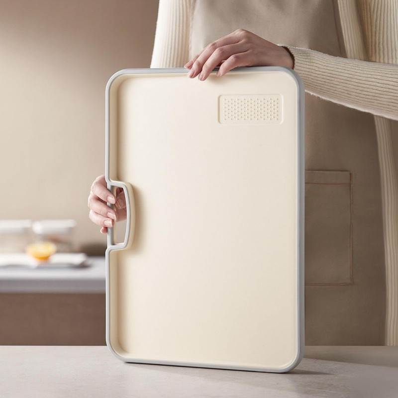 Chopping Board, Hygienic Chopping Board with Slanted Plate for Home
