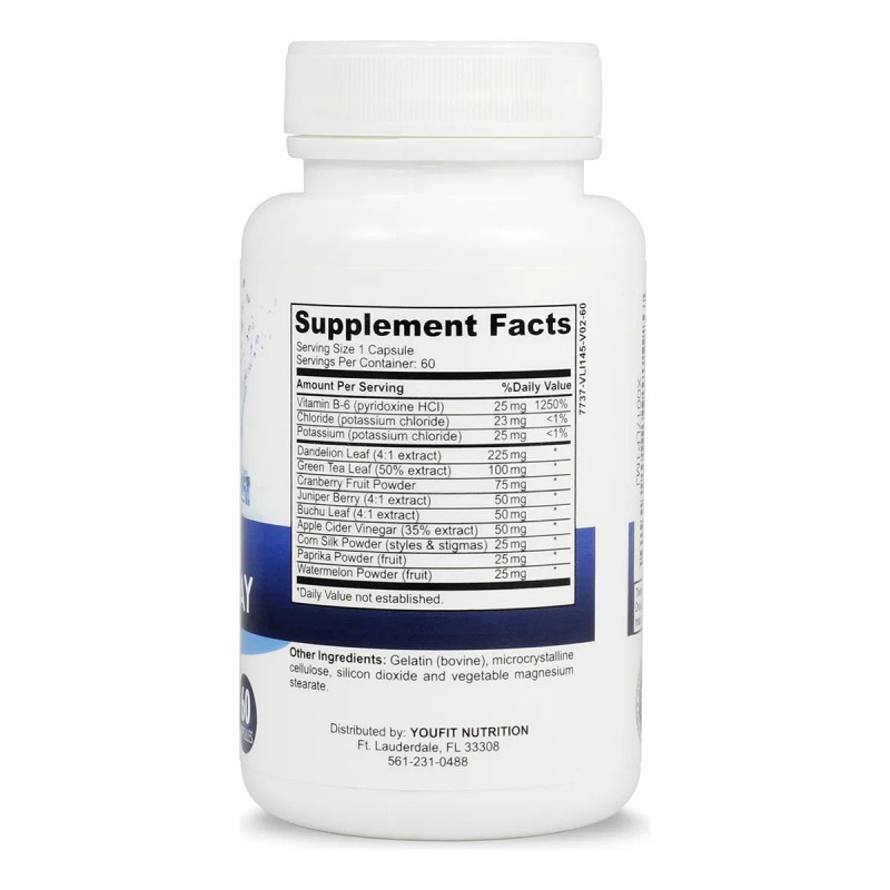 Youfit Nutrition Pastillas De Agua 60 Cápsulas