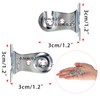 Sumnacon Metal Window Shade Brackets-4PCS Roller Shade Hardware Outside Mount