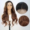 GALLAG Ombre Brown Lace Front Wig Pre Plucked with Baby
