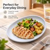 Small Round Ceramic Plate 5.51 Inch (14cm), Reusable Frosted Appetizer