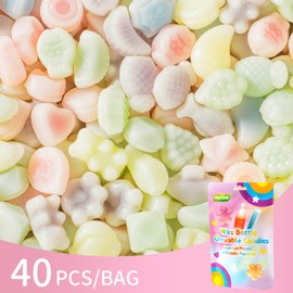GLEAMETT Chewable Wax Candy,40Count(2.65oz),Stress Relief Snack for Adults,Chewing Fun, Office & School Treat