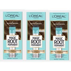 L'Oréal L'oreal Root Rescue 10 Minute Root Color Kit #5 Matches Medium Brown Lot of 3
