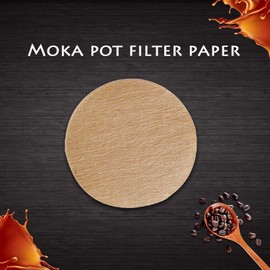 100Pcs Coffee Filter, 2025 Upgraded Round Home Office Cafe Coffee Filter Paper Moka Pot Espresso Tea Strainer Disposable Coffee Filters (60 mm)