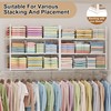 2-Pack Closet Organizers Stackable Clothing Storage Shelves, Expandable Clothes Shelf