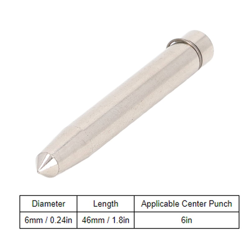 20PCS Center Punch Replacement Bits Alloy Steel Hole Punch Heads