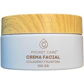 PocketCare Crema Facial con Colágeno y Elastina – Hidratación Profunda y Efecto Antiarrugas – Textura Gel-Crema Ligera No Grasosa tipo cold cream – Mejora Firmeza y Elasticidad – Para Todo Tipo de Piel 100 ml