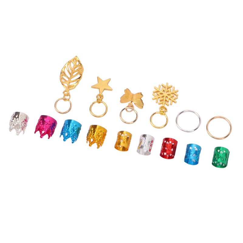 Dreadlocks Jewelry Hair Braiding Beads Alloy Dreadlocks Cuff Ring Hair