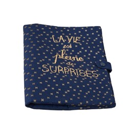 Vertbaudet Soft Cotton Examination Book Cover Navy Grise One Size