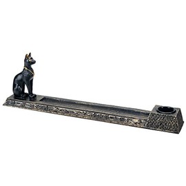 Egyptian Bastet Incense Holder Egypt Cat Aroma Scent Collectible