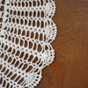 USTIDE Handmade Crochet Tablecloth 100% Cotton Soft Table Cloth Romantic