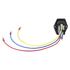QWORK Rocker Switch Power Socket, 2 Pack 15A 250V Rocker Switch On/Off Power Socket Inlet Module for 3D Printers Computers