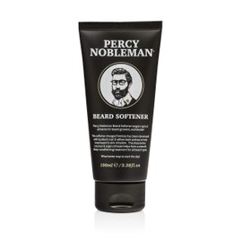 Percy Nobleman Beard Softener – Rinse-Out Beard Conditioner with Shea Butter, Coconut & Argan Oils – Strengthening Burdock & Willow Bark Formula – Smooths, Hydrates & Tames Coarse Beards (100ml)