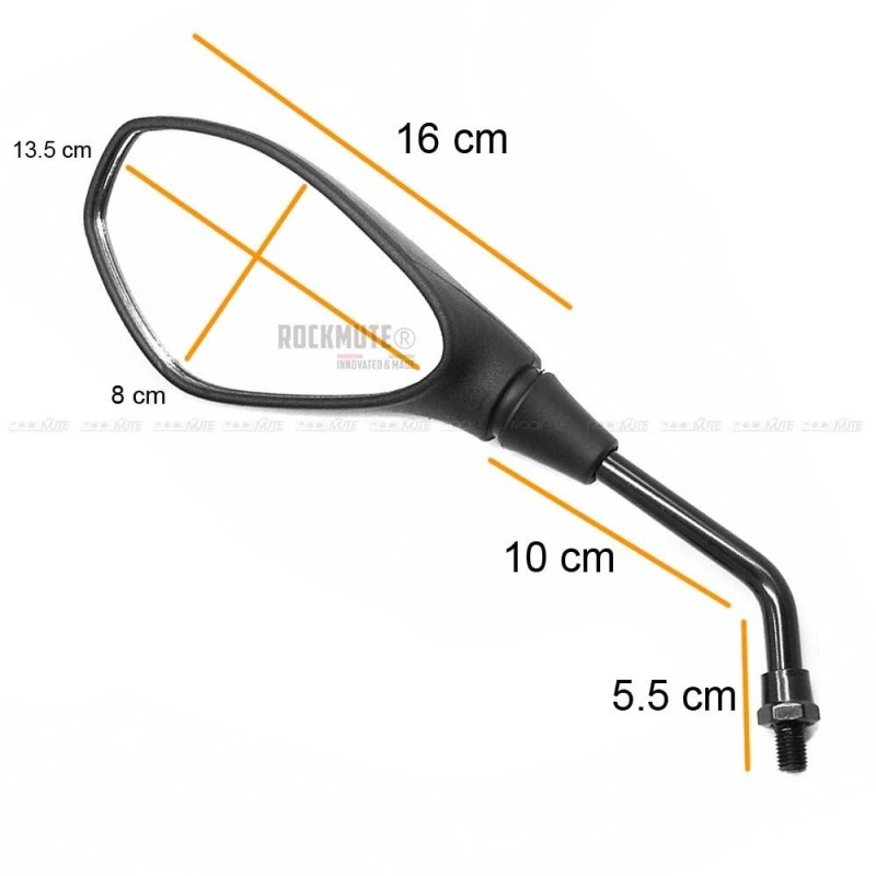 Unbranded Rearview Side Mirrors Fit For Z650 Z800 Z900 Z300