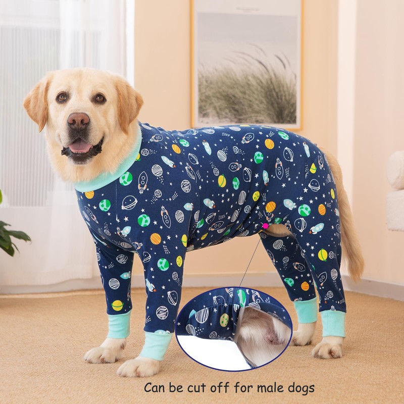 Recovery Suit for Large Medium Dogs After Surgery, Soft Breathable