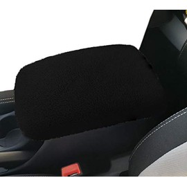 Car Console Covers Plus Made in USA Designed for Ford EcoSport 2018-2022 Fleece Auto Armrest Center Console Cover Protector Black