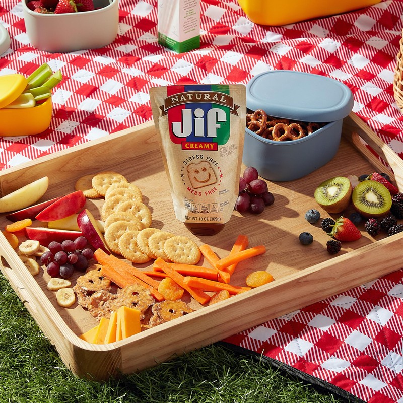 Jif Natural Squeeze Creamy Peanut Butter, 13 Ounces (Pack of